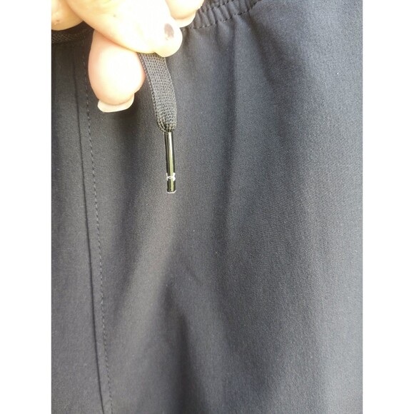 Under Armor Black Joggers Med Heatgear Drawstring Pockets Leg Zip Athleisure - Picture 7 of 9
